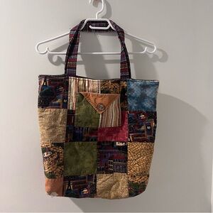Patchwork Tote Bag - Multicolor